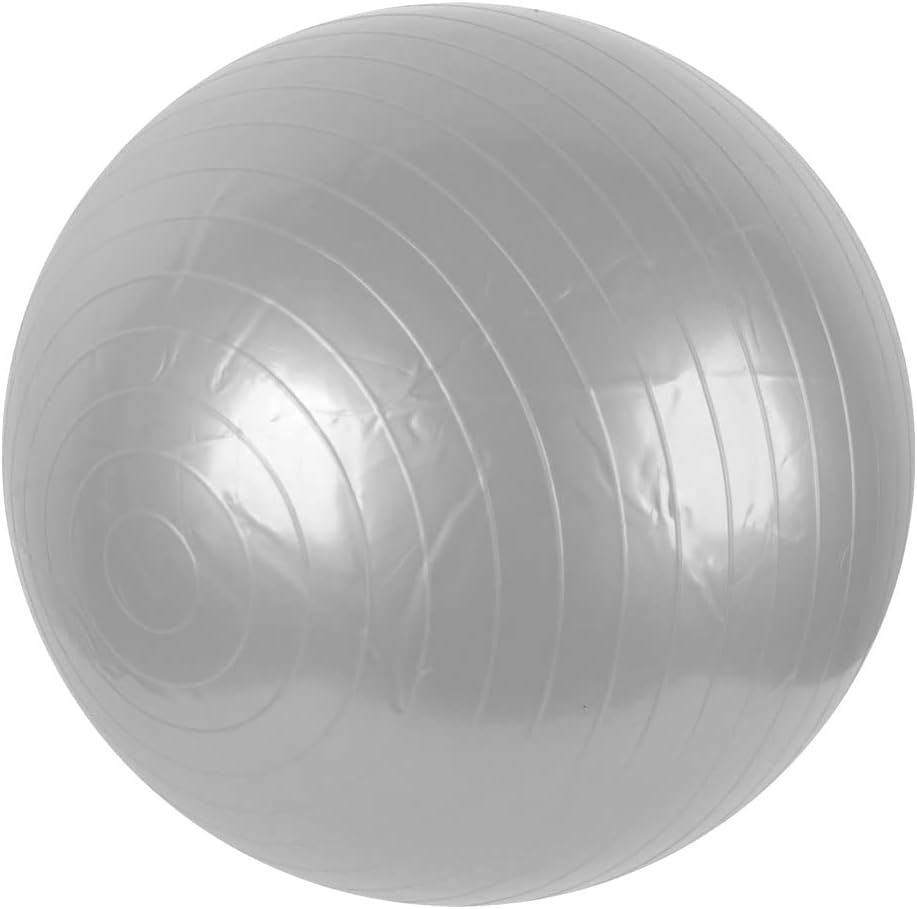 Rubber Inflatable Fitness Gym Yoga Exercise Ball 55cm Silver Gray (id: b87 b4a 2c9 80e f0f