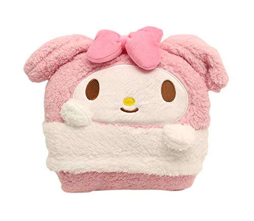 畑山商事 収納出来る ブランケット フード付 マイメロディ 縦80×横80cm