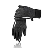 アウトドアグローブ 防寒手袋 メンズ【防風保温・裏起毛・タッチパネル対応・撥水加工 】グローブ 冬 保温 グローブ 自転車グローブ 耐磨耗性 滑り止め 通勤 通学 バイクスポーツ ランニング 釣り 作業 スキー メンズ レディース(グレー, L)