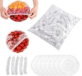 Bolsas Elásticas de Conservación de Alimentos Reutilizables | Pack de 400 Bolsas Plásticas Transparentes Impermeables | Bolsas para guardar Comida Fresca | Bolsas de Plástico Reutilizables