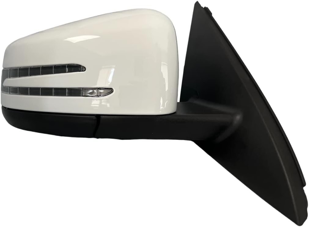 #81 8th Gear White Right Passenger Side Mirror with Blind Spot Compatible with Mercedes GLA250 GLA45 AMG 2015 2016 2018 2019 2020 GLA 250 GLA 45