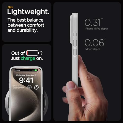 Image of Compatible for vivo V60e 5G Frosted Translucent Hard Back | Only Compatible with Wireless Magnetic Accessories | Thin and Slim Magnetic Back Cover (Clear)