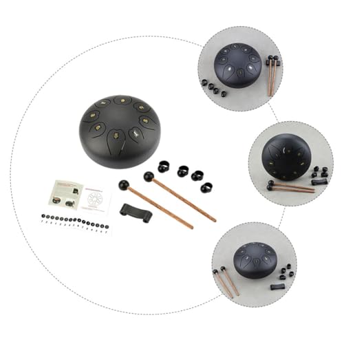 Tambor Lingual de Metal Grande Negro Kisangel miniatura 3
