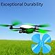 Kunststoffpropeller 10 Stück Propeller 4 Blätter Starker Wind Modellbau Luftschrauben Langlebige Materialien Leichter Wind Kostüm Kopfbedeckungen und Hüte (Blau)