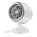 Mały wentylator biurkowy, port USB, przenośny ręczny osobisty wentylator, 2-biegowa regulacja prędkości wentylatora, 7 łopatek wentylatora, mini wentylator, stylowy i prosty,Silver