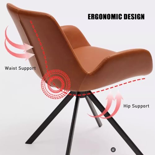 Chaise bureau pivotante grise rembourrée pour ordinateur - 8