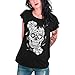 Produktbild VIENTO Mexican Skull Damen T-shirt (schwarz, M)