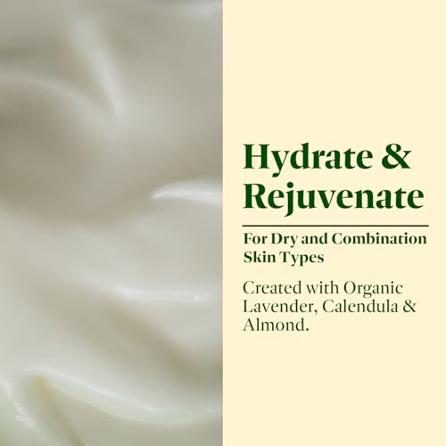 SanRe Organic Skinfood - Lavender Dream - 100% USDA Organic Lavender and Calendula Night Cream For Dry to Normal Skin