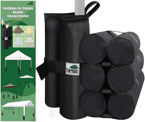 Eurmax USA 150LBS Weight Capacity Weight Bags for Pop up Canopy O...