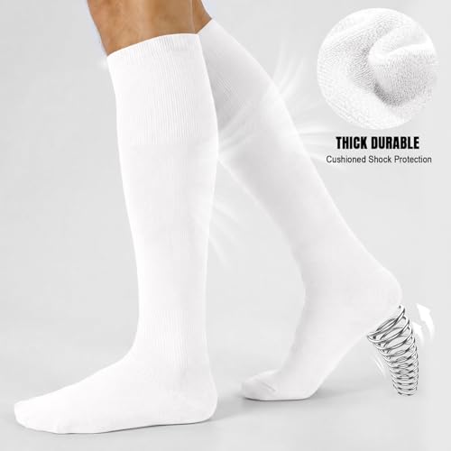 Image of XZQTIVE Baseball Softball Socks and Baseball Softball Belt Combo Set Knee-High Soccer Socks for Kids Youth Adult