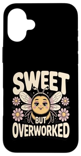 Sweet But Overwork Cute Bee Mood Worker �X�}�z�P�[�X iPhone 16 Plus �p