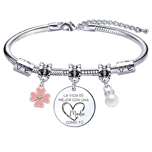 Lumengqi Pulsera Mamá Regalo Día de la Madre, Regalo Mamá Pulsera Madre e Hija Original, Regalos Personalizado para Mama, Idea Regalos Cumpleaños y Navidad para Mama (14)