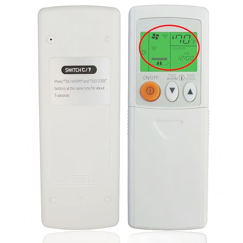 Télécommande pour climatiseur Mitsubishi Electric avec affichage Fahrenheit