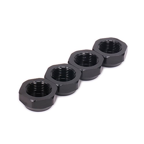 RCAWD 17mm Hex Wheels hub 4pcs for 1/8 Traxxas Redcat HSP Axial HPI Himoto Losi, Aluminum Hex Wheel Nut for Hobby Car Buggy Truck Upgrade Parts Hop-ups Hex RC Wheels and Tires