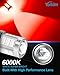 Yorkim 3157 LED Bulb Red 3157 led brake light bulb, 3157a led bulb 3156 led red lights 3056 3057 4157 bulb led 3157 Replacement Lamp for Stop Lights Brake Lights Tail Light Bulbs, pack of 4