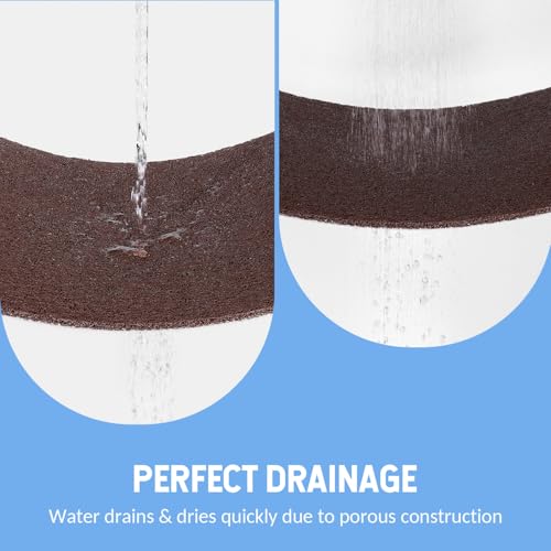 Hargiis Non-Slip Bathtub Mat, Anti Slip Shower Mat, Fast Drying Bathtub Mats, Foot Scrubber Mat, Anti Slip Mat for Tub, Floor, Bathroom, Kitchen, Home, Hotel (Brown 24\"×16\") - Thumbnail 6