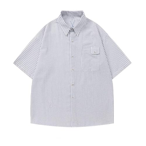 Hauts Décontractés Homme Anti-Transpiration en Rayures Style Japonais