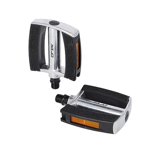 XLC Men's PD-C21 Bicycle Pedals, Silver/Black, One Size, Silver / Black