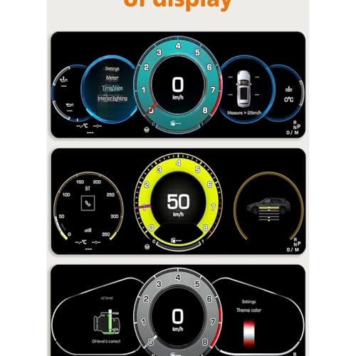 Tablero Digital Android 12,3 pulgadas velocímetro Porsche Cayenne 2011-2017 panel 4