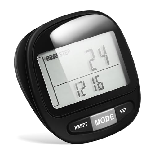 Generic Senior Step Counter 3D Sensor Pedometer Clip on Portable Easy to Use Track Daily Steps