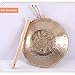 ZerHoc Brass gong gong Small Large gong Pure Handmade Round Hammer gong Instrument Chinese Traditional Percussion Instrument gong Suitable for homemini gong(Treble)