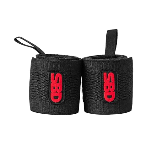 SBD Flexible Wrist Wraps Supportive & Adjustable for Lifting Powerlifting & Strength Training IPF Approved Made in Great Britain