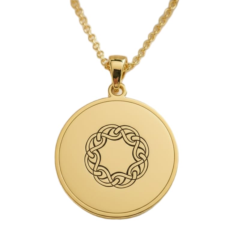 Collier nœud celtique en argent plaqué or : le bijou fait main anti-ternissement