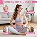 Pilates Kit for Home Workouts for Women-12-Piece Equipment Set with Ring,Yoga Ball,5 Resistance Bands,Figure-8 Band,Arm Stretcher,Grippy Socks,Storage Bag for Toning,Strength & Flexibility (Pink)