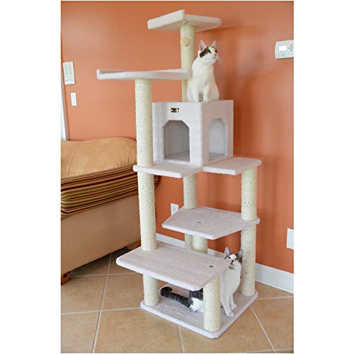 Armarkat B6802 68-Inch Cat Tree, Ivory #TOP2
