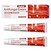 Antifungal Cream - Soothes Itching & Burning, Targets Fungal Irritations: Jock Itch, Ringworm, Athlete's Foot - Fast Relief Formula for Body & Face -2 Packs - red