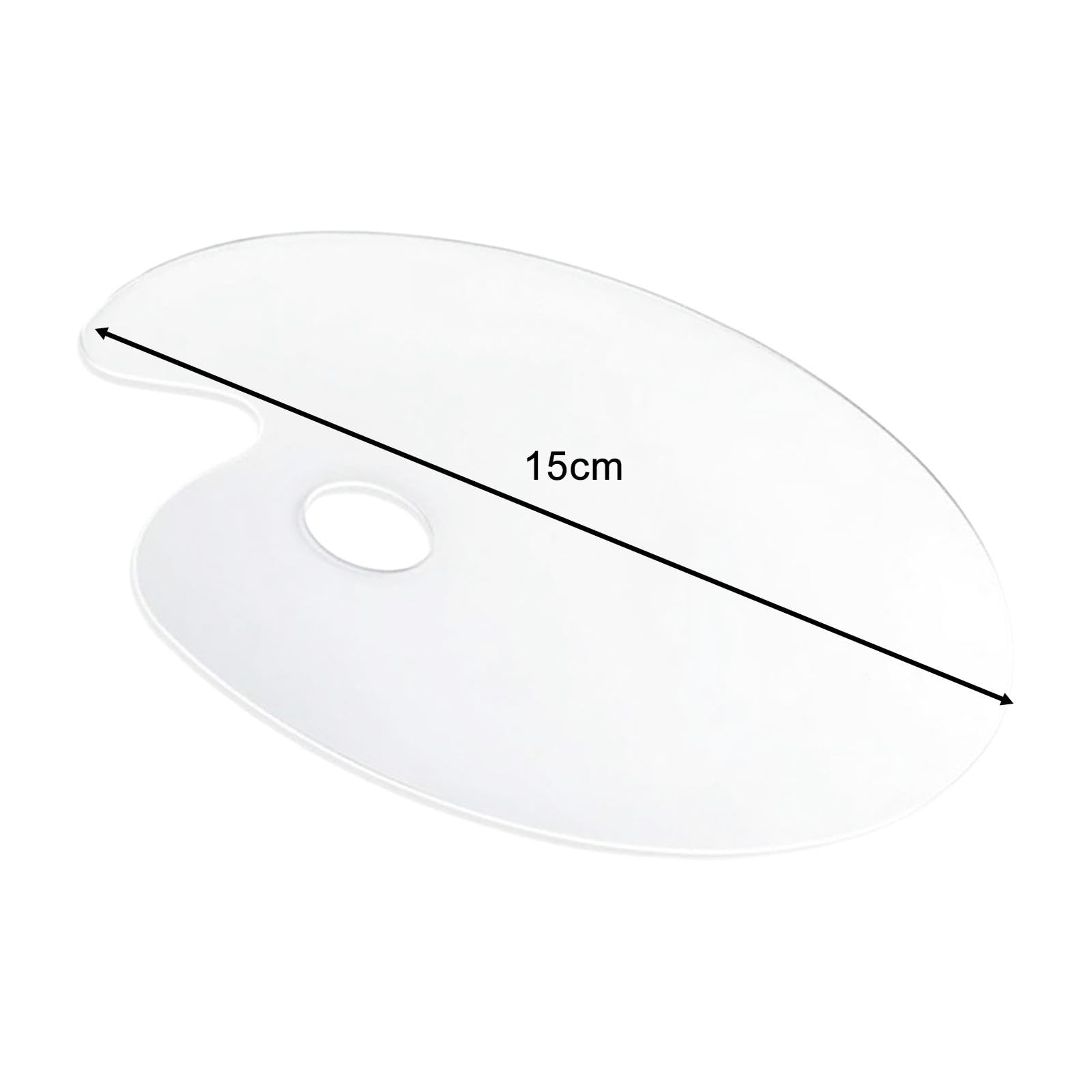 HEAVENGLOW Makeup Palette Tray Handheld Acrylic for Lipstick Mixing Foundation Pigment 15cm-image-37