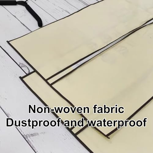 Garment Bags for Hanging Clothes, Pack of 5, Dress Bag Non-Woven Fabric, for Storage Suits, Jackets and Trousers on Closet(60x80cm/24x31in)3