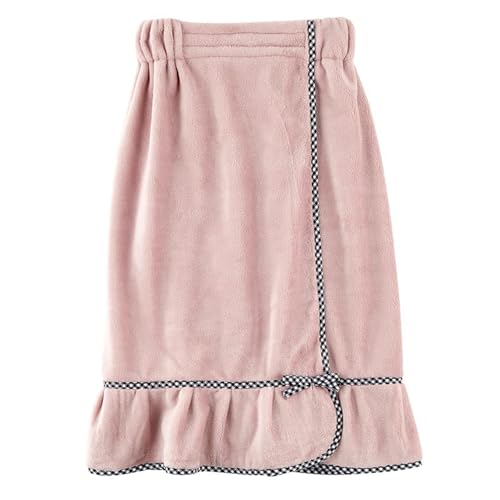 Image of Bella Sleep + Spa Ultra Soft Plush Luxury Spa Shower Bath Wrap with Adjustable Closure, One Size, Dusty Rose