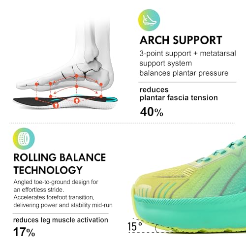 Image of JACKSHIBO Slip in Men Hands Free Wide Toe Box Shoes Slip on Arch Support Wide Sneakers for Running Walking Tennis Athletic Plantar Fasciitis Orthopedic Shoe Zero Drop Cushion Thick Sole Width Shoes