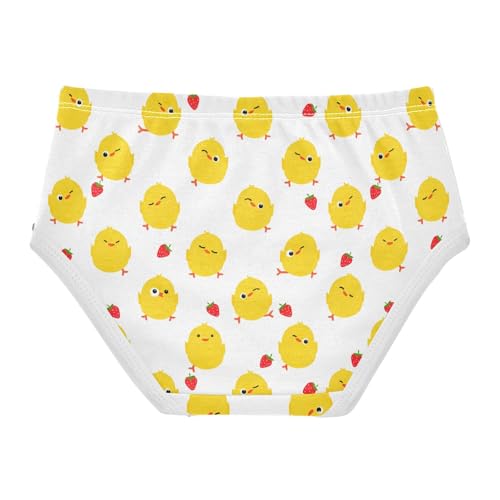 Cute Yellow Chicks Strawberry Toddler Girls's Underwear 2T 202c18142
