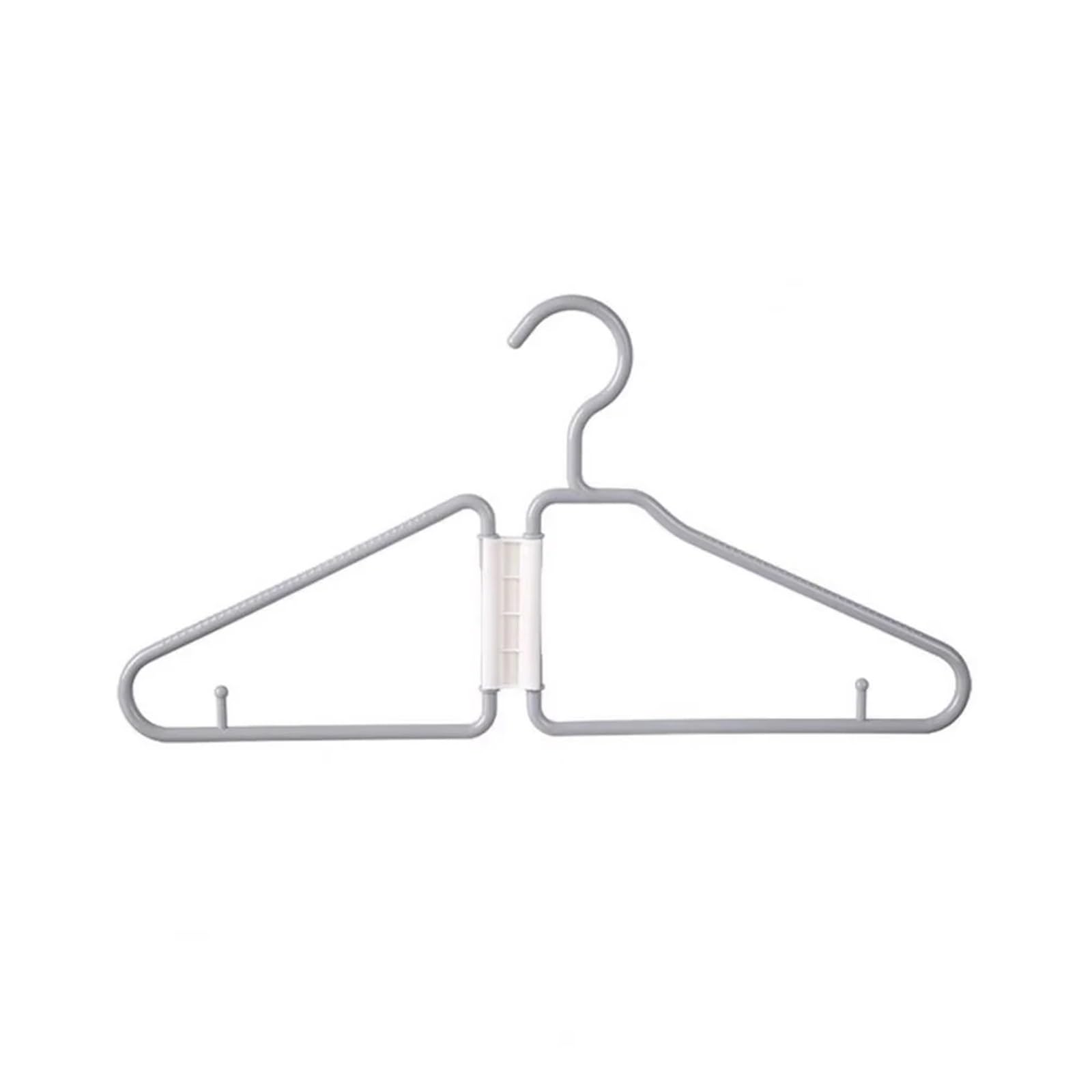 Travel Hangers Multifunctional Cloth Hanger Foldable Portable Travel Saving Space Ultra-Light Clothes Hangers(E)