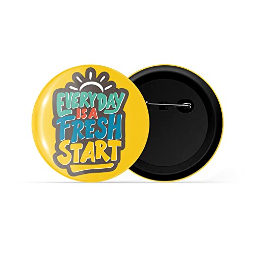Image of dhcrafts Pin Badges Multicolor Positive Glossy Finish Design Pack of 1 (58mm)