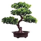 Planta artificial, árboles artificiales decorativos, simulación de pino, planta en maceta, decoración de plantas de imitación, plantas de casa verde en macetas para decoración del hogar, jardín