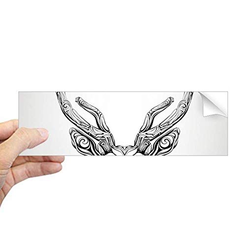 Autocollant rectangulaire à longues cornes anti rayures pour pc et fenêtres