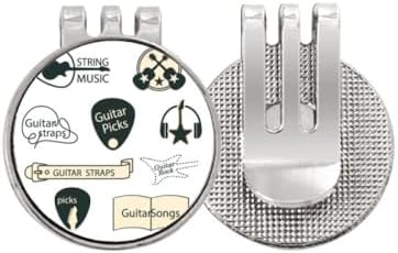 DIYthinker Headset Guitar Music Instrument Pattern Golf Ball Marker Hat Cap Clip Enamel Magnetic image 2