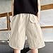 Kids Summer Wide Leg Baggy Cargo Shorts Casual Elastic Waist Loose Knee Length Bermuda Shorts with Pockets for 5-15 Years