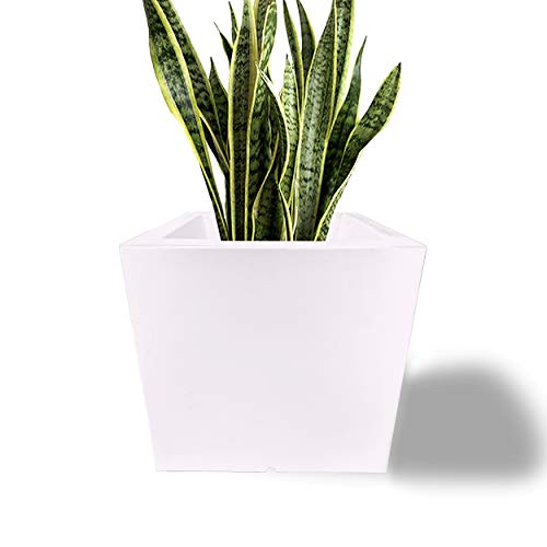 Photo 1 of * used * see all images *
Elly Décor 16 inch Large Square Minimalist Garden Planter Pot with Drainage