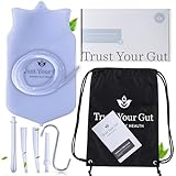 Trust Your Gut Coffee Enema Kit, Non-Toxic Ultra-Soft BPA Free Silicone Colon Cleanse & Detox Kit, Great for Gerson Therapy, Coffee and Water Enemas