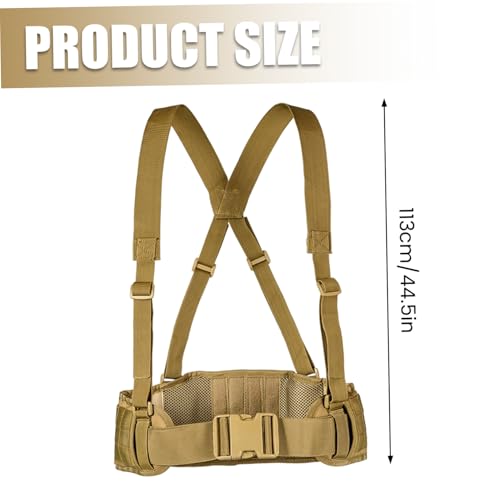 Cinturón molle acolchado de combate con correas libres ajustables para airsoft 3
