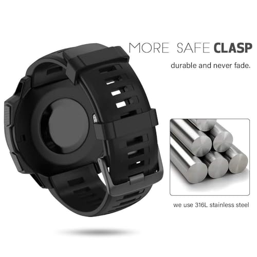 Bracelet Instinct en silicone souple noir par SCRUBY - 2