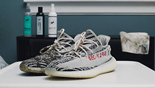 Factory Laced Shoe Cleaner Sneakers Kit - The Ultimate Sneaker Cleaner Experience: Shoe Cleaner Kit Includes: 8Oz Sneaker Cleaning Solution, 4 Shoe Brushes, 2 Shoe Trees, Microfiber Towel #TOP2