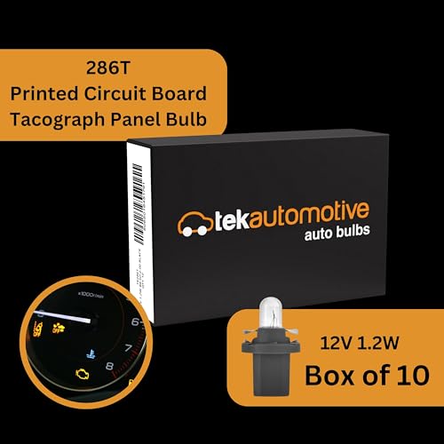 Tek Automotive 509T Dashboard Panel Bulbs 12V 1.2W B8.5D Black T5 Bulbs | PCB Tacograph and Interior Instrument Lighting - Box of 10 - Image 5