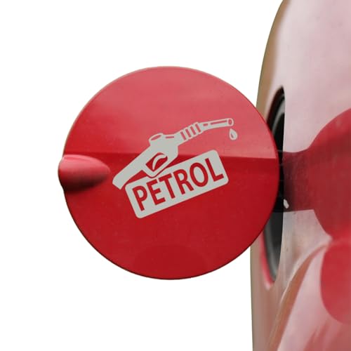 Zaqiz UV-Resistant Petrol Fuel Tank Stickers, Ensuring Vibrant and Long-Lasting Colors (Metallic Silver)