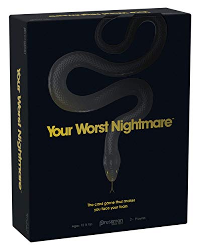 Pressman Your Worst Nightmare The Card Game That Makes You Face Your Fears, Black #TOP4