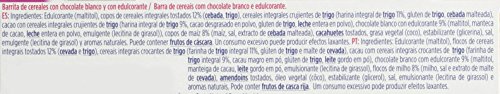 Hero Línea - Barritas de Cereales Integrales y Chocolate Blanco, Bajas en Calorías y Sin Azúcares Añadidos - Pack de 5 x 6